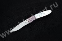 M4 PEARL AND MOSAIC DAMASCUS FOLDER