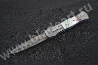 MOSAIC DAMASCUS AUTO DAGGER